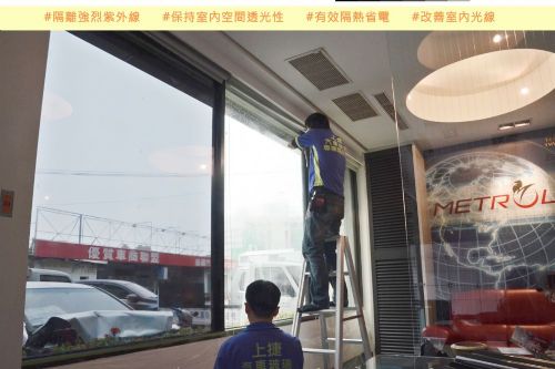 隔熱紙施工前後的差異