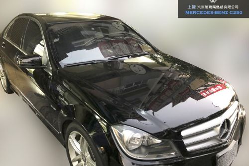 BENZ C250 W204 前擋玻璃刮傷修復